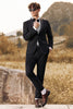 Load image into Gallery viewer, Black 3-Pieces Shawl Lapel Slim Fit Men&#39;s Suits