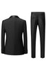 Load image into Gallery viewer, Black 3-Pieces Shawl Lapel Slim Fit Men&#39;s Suits