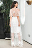 Load image into Gallery viewer, White Boho Maxi Lace Formal Party Dress