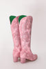 Load image into Gallery viewer, Dusty Rose Embroidered Mid Calf Cowgirl Boho Boots