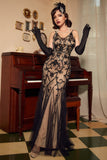Mermaid Dark Red Sequins Spaghetti Straps Long Choir Dress