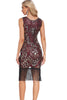 Load image into Gallery viewer, Sparkly Golden Red Sequins Fringed 1920s Gatsby Dress