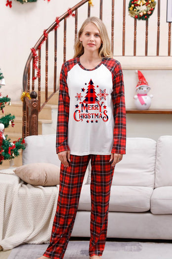 Plaid Matching Family Christmas Pajamas Sets