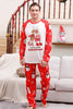 Load image into Gallery viewer, Snowman Print Red Christmas Matching Family Pajamas