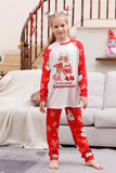 Snowman Print Red Christmas Matching Family Pajamas