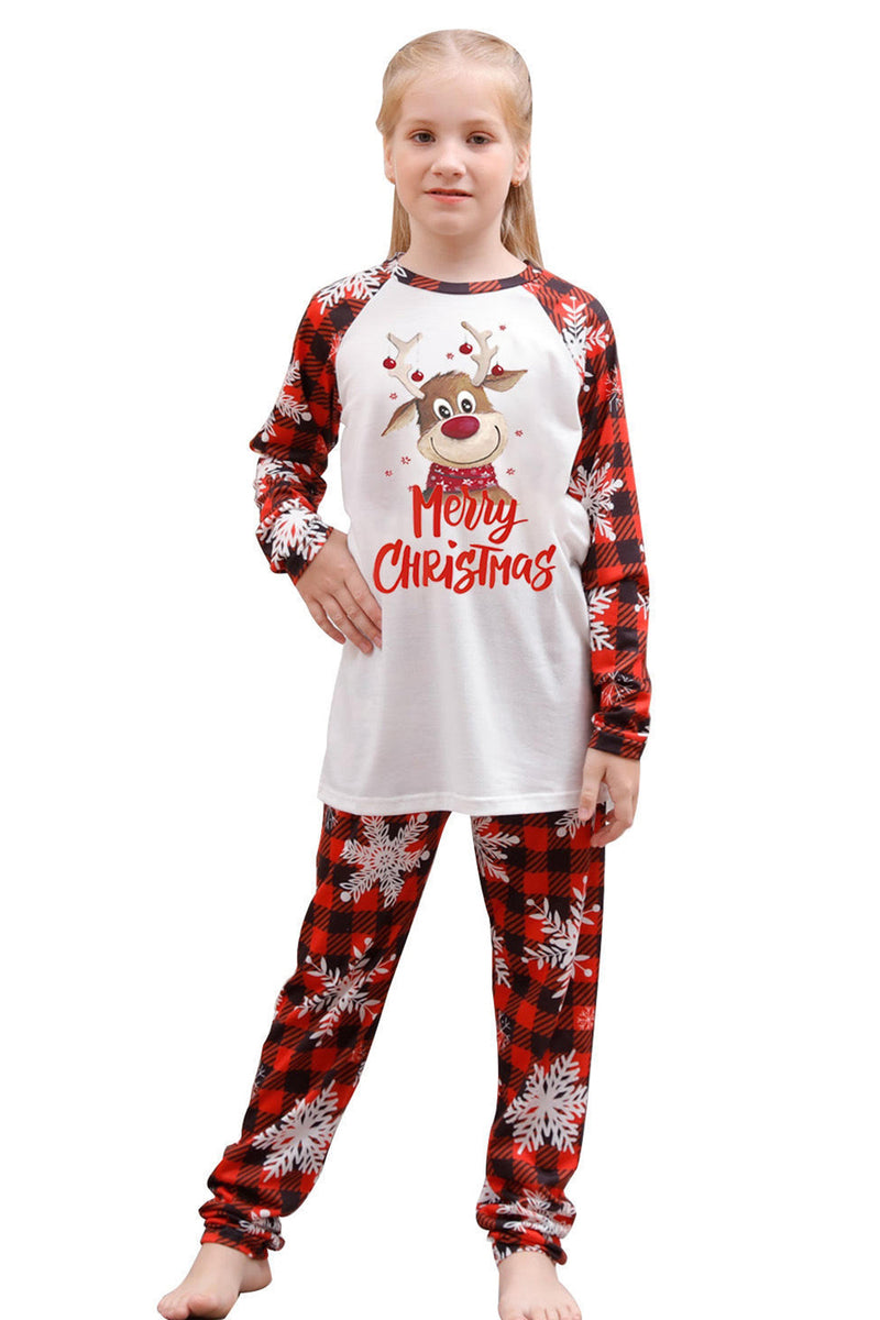 Load image into Gallery viewer, Christmas Red Print Family Pajamas Sets