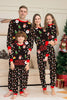 Load image into Gallery viewer, Santa Claus and Christmas Tree Black Family Matching Pajamas Set