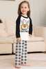 Load image into Gallery viewer, Black and White Plaid Christmas Deer Family Pajamas Set