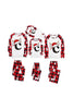 Load image into Gallery viewer, Red and White Christmas Printed Family Matching Pajamas Set