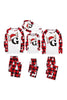 Load image into Gallery viewer, Christmas Printed Red and White Family Matching Pajamas Set