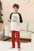 Load image into Gallery viewer, Black and Red Santa Printed Fmaily Pajamas Set