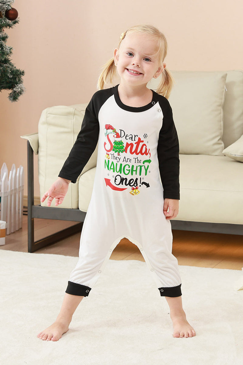 Load image into Gallery viewer, Black and Red Santa Printed Fmaily Pajamas Set