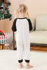 Load image into Gallery viewer, Black and Red Santa Printed Fmaily Pajamas Set