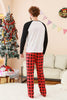 Load image into Gallery viewer, Black and Red Santa Printed Fmaily Pajamas Set