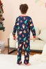 Load image into Gallery viewer, Navy Christmas Pattern Printed Family Pajamas Set