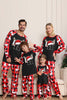 Load image into Gallery viewer, Long Sleeve Family Black Red Christmas Pajamas with Deer Pattern