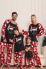 Load image into Gallery viewer, Black Red Deer Pattern Family Christmas Pajamas with Long Sleeve