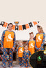 Load image into Gallery viewer, Orange Pumpkin Print Family Halloween Pajamas (Long Sleeves)