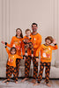 Load image into Gallery viewer, Pumpkin Print Orange Halloween Family Pajamas Set