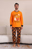 Load image into Gallery viewer, Pumpkin Print Orange Halloween Family Pajamas Set