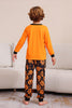 Load image into Gallery viewer, Pumpkin Print Orange Halloween Family Pajamas Set