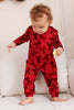 Load image into Gallery viewer, Elk Print Red Matching Christmas One Piece Pajamas