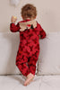 Load image into Gallery viewer, Elk Print Red Matching Christmas One Piece Pajamas