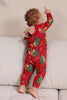 Load image into Gallery viewer, Red Christmas Tree Print Matching Christmas One-Piece Pajamas