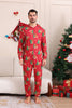 Load image into Gallery viewer, Red Christmas Tree Print Matching Christmas One-Piece Pajamas