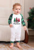 Load image into Gallery viewer, Green and White Merry Christmas Family Pajama Sets