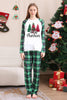 Load image into Gallery viewer, Green and White Merry Christmas Family Pajama Sets