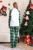 Load image into Gallery viewer, Green and White Merry Christmas Family Pajama Sets