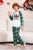 Load image into Gallery viewer, Green and White Merry Christmas Family Pajama Sets