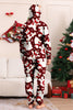 Load image into Gallery viewer, Burgundy Bear Family Pajama Set