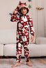 Load image into Gallery viewer, Burgundy Bear Family Pajama Set