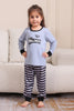 Load image into Gallery viewer, Grey Happy Halloween Family Pajama Set