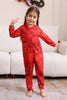 Load image into Gallery viewer, Red Patterned Hooded Family Pajama Set