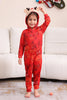 Load image into Gallery viewer, Red Patterned Hooded Family Pajama Set