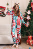 Load image into Gallery viewer, Red and Green Colorblock Christmas Hooded Family Pajama Set