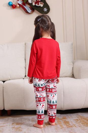 Red Christmas Family Matching Pajama Set