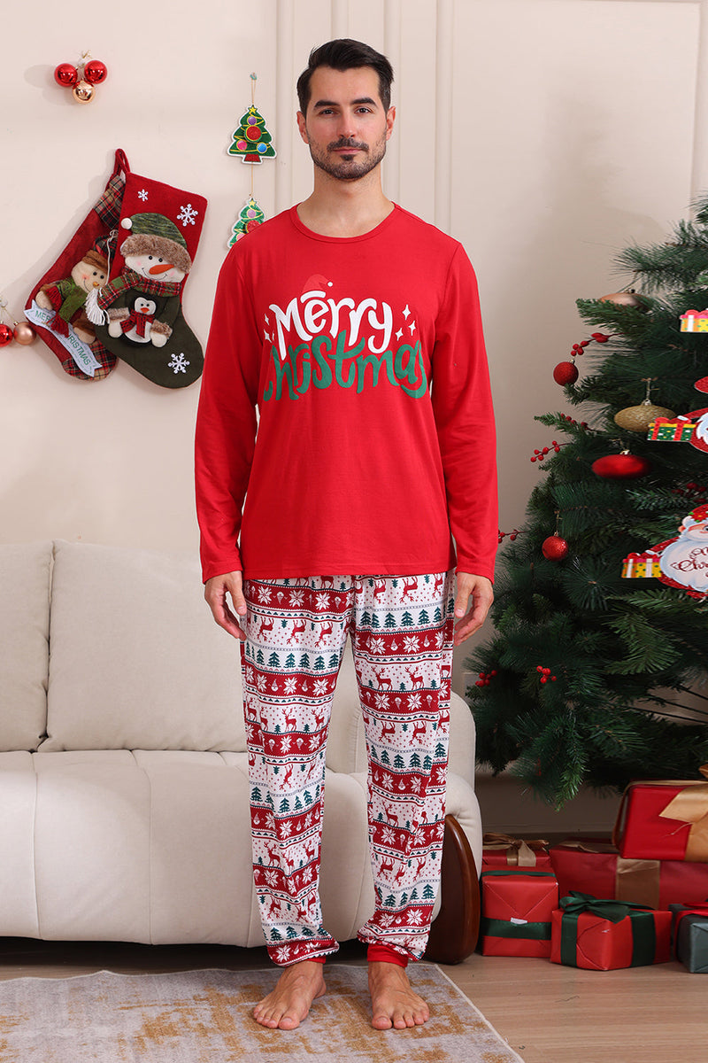 Load image into Gallery viewer, Red Christmas Family Matching Pajama Set