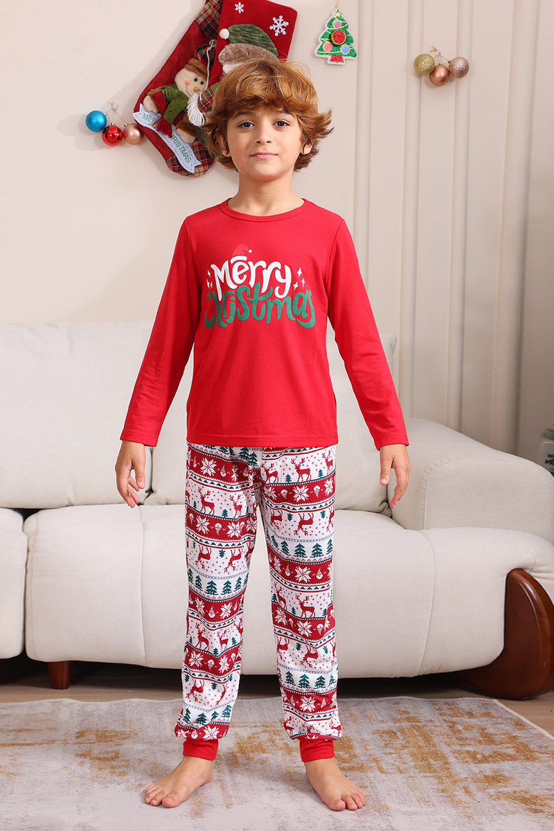 Load image into Gallery viewer, Red Christmas Family Matching Pajama Set