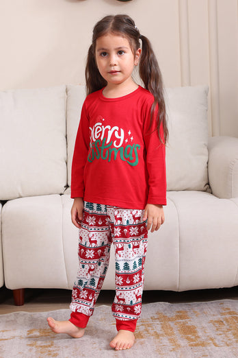 Red Christmas Family Matching Pajama Set