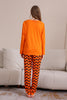 Load image into Gallery viewer, Orange Halloween Family Matching Pajama Set