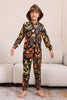 Load image into Gallery viewer, Black Print Halloween Family Matching Pajama Set