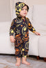 Load image into Gallery viewer, Black Print Halloween Family Matching Pajama Set