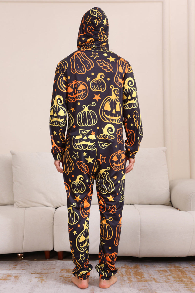 Load image into Gallery viewer, Black Print Halloween Family Matching Pajama Set