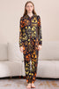 Load image into Gallery viewer, Black Print Halloween Family Matching Pajama Set