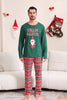 Load image into Gallery viewer, Dark Green Christmas Family Matching Pajamas Set