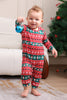 Load image into Gallery viewer, Dark Green Christmas Family Matching Pajamas Set